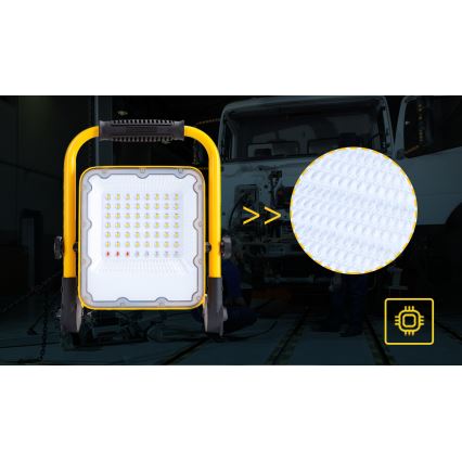 Aigostar - LED Stmievateľný nabíjací reflektor LED/100W/5V 6500K IP65 1500mAh