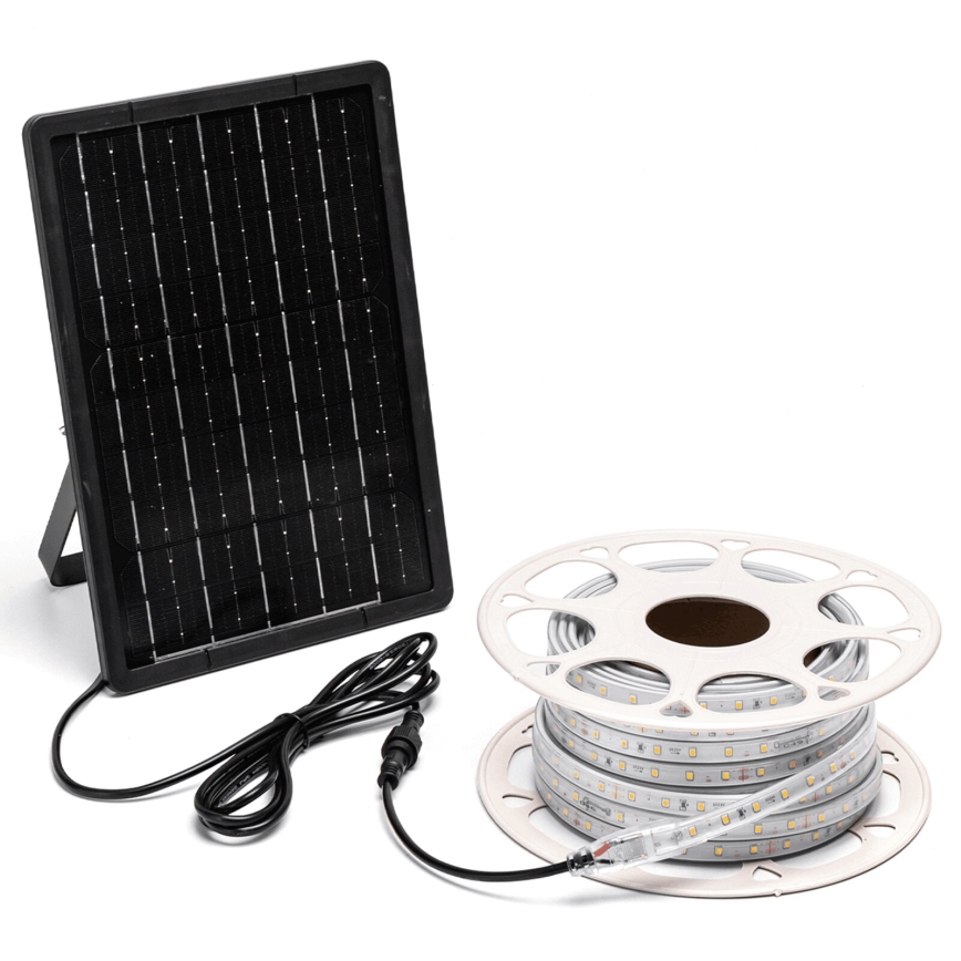 Aigostar - LED Stmievateľný solárny pásik LED/20W/3,2V 20 m 2700K IP65 + diaľkové ovládanie