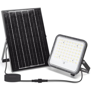 Aigostar - LED Stmievateľný solárny reflektor LED/100W/3,4V 3000/4000/6500K IP66 + diaľkové ovládanie
