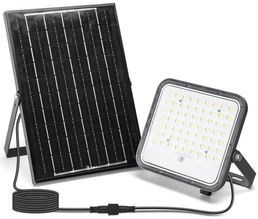 Aigostar - LED Stmievateľný solárny reflektor LED/100W/3,4V 3000/4000/6500K IP66 + diaľkové ovládanie