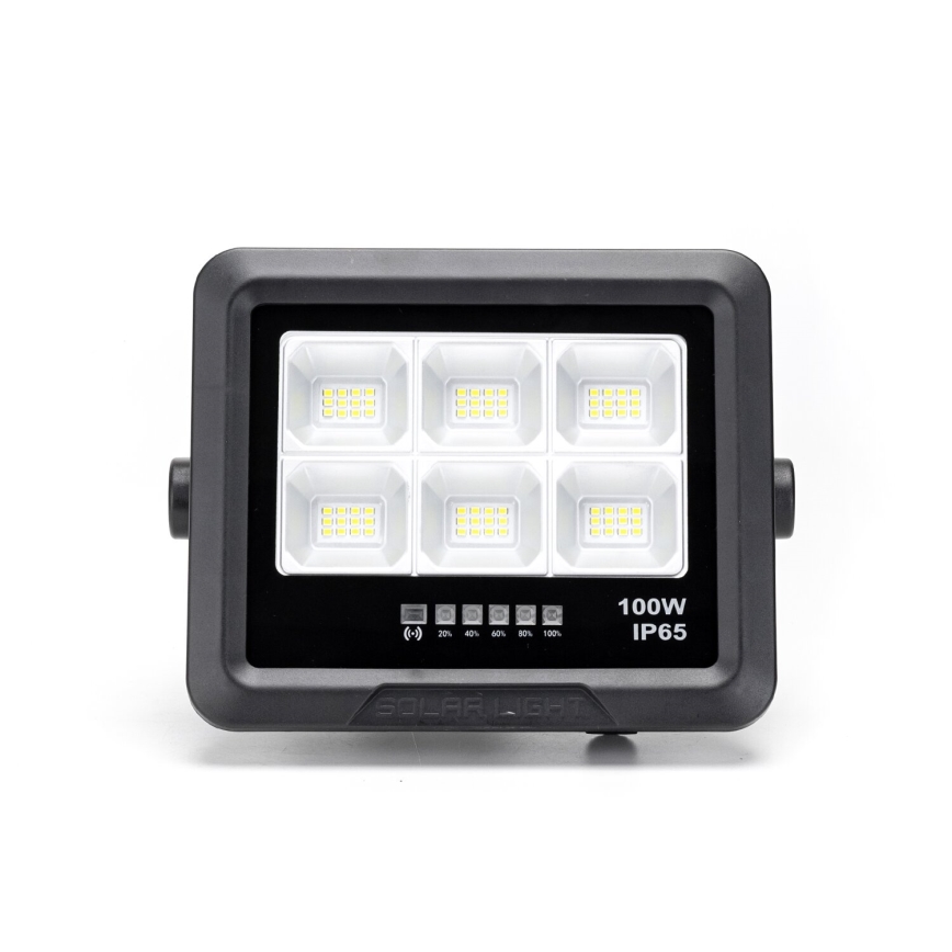 Aigostar - LED Stmievateľný solárny reflektor LED/100W/3,4V IP65 10000 mAh + diaľkové ovládanie