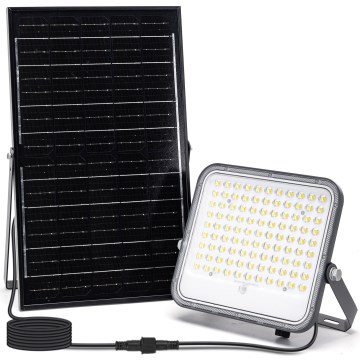 Aigostar - LED Stmievateľný solárny reflektor LED/150W/3,4V 3000/4000/6500K IP66 + diaľkové ovládanie