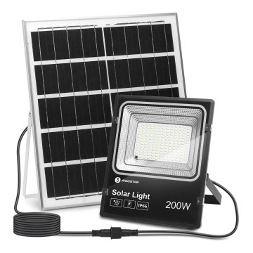Aigostar - LED Stmievateľný solárny reflektor LED/200W/3,2V IP66 + diaľkové ovládanie