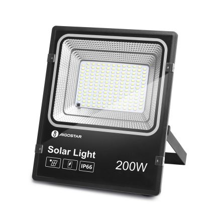 Aigostar - LED Stmievateľný solárny reflektor LED/200W/3,2V IP66 15000 mAh + diaľkové ovládanie
