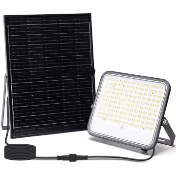 Aigostar - LED Stmievateľný solárny reflektor LED/200W/3,4V 3000/4000/6500K IP66 + diaľkové ovládanie