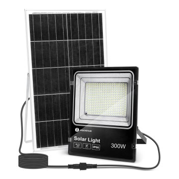 Aigostar - LED Stmievateľný solárny reflektor LED/300W/3,2V IP66 + diaľkové ovládanie