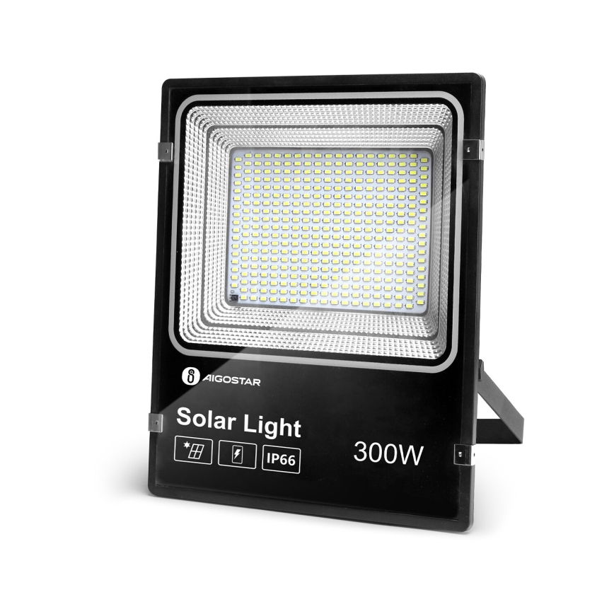 Aigostar - LED Stmievateľný solárny reflektor LED/300W/3,2V IP66 25000 mAh + diaľkové ovládanie