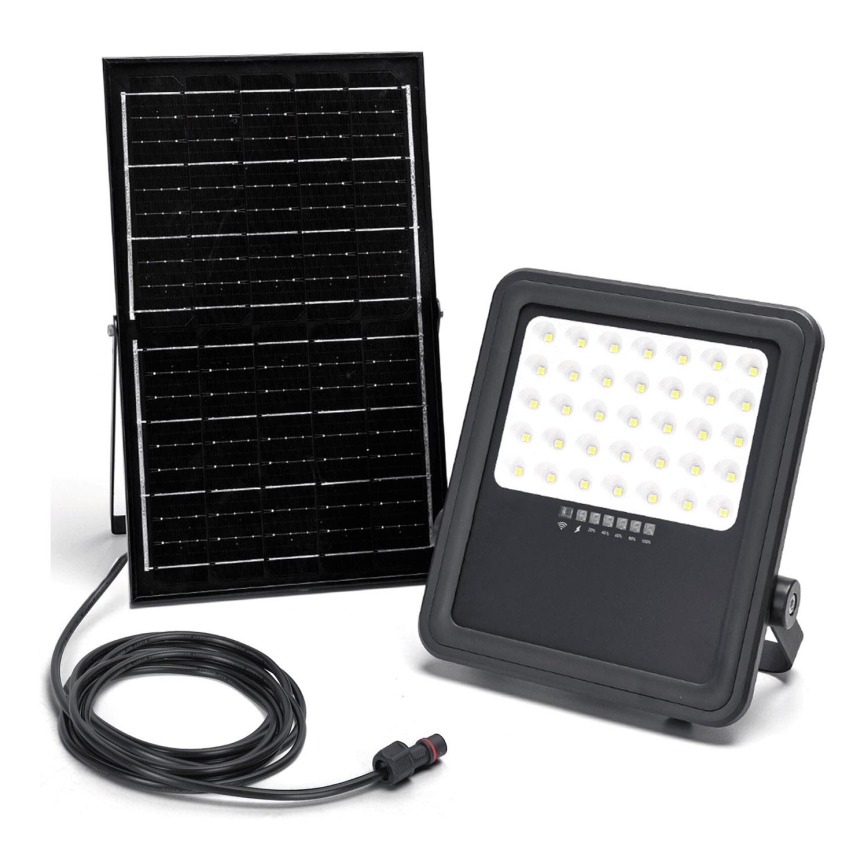 Aigostar - LED Stmievateľný solárny reflektor LED/300W/3,4V IP65 20000 mAh + diaľkové ovládanie