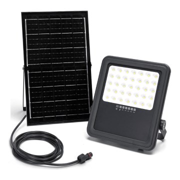 Aigostar - LED Stmievateľný solárny reflektor LED/300W/3,4V IP65 + diaľkové ovládanie