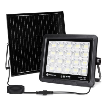 Aigostar - LED Stmievateľný solárny reflektor LED/300W/3,4V IP65 + diaľkové ovládanie
