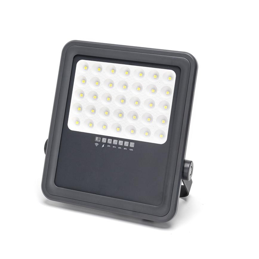Aigostar - LED Stmievateľný solárny reflektor LED/300W/3,4V IP65 20000 mAh + diaľkové ovládanie