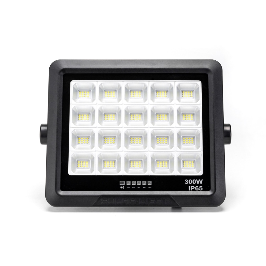Aigostar - LED Stmievateľný solárny reflektor LED/300W/3,4V IP65 + diaľkové ovládanie