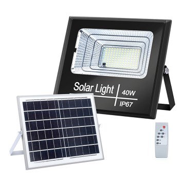 Aigostar - LED Stmievateľný solárny reflektor LED/40W/3,2V IP67 2000 mAh + DO