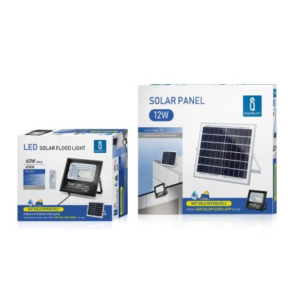 Aigostar - LED Stmievateľný solárny reflektor LED/40W/3,2V IP67 2000 mAh + DO
