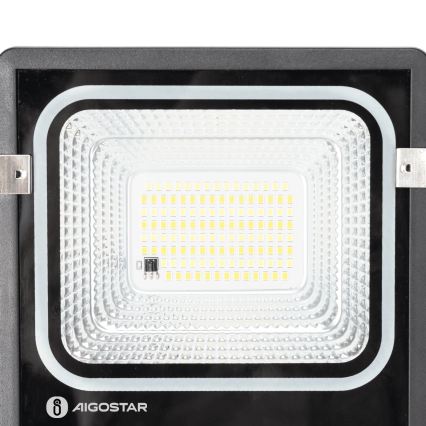 Aigostar - LED stmievateľný solárny reflektor LED/50W/3,2V 1200mAh 3000K/4000K/6500K IP66 + diaľkové ovládanie