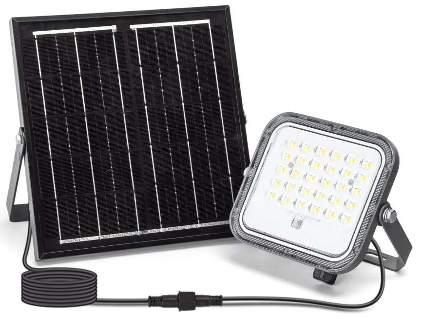 Aigostar - LED Stmievateľný solárny reflektor LED/50W/3,4V 3000/4000/6500K IP66 4000 mAh + diaľkové ovládanie