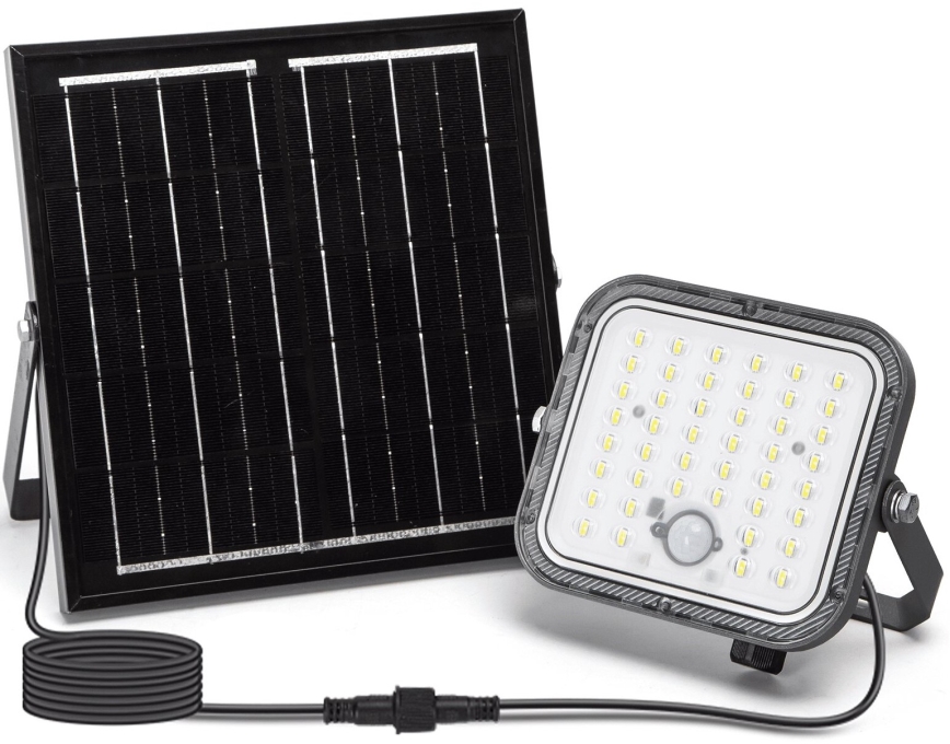 Aigostar - LED Stmievateľný solárny reflektor so senzorom LED/80W/3,4V 6500K IP66 + diaľkové ovládanie