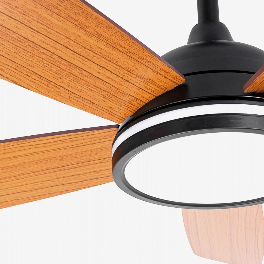 Aigostar - LED Stmievateľný stropný ventilátor LED/20W/230V 2700-6500K 132cm béžová + diaľkové ovládanie