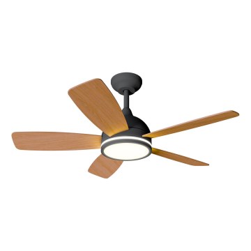 Aigostar - LED Stmievateľný stropný ventilátor LED/20W/230V 2700-6500K 132cm béžová + diaľkové ovládanie
