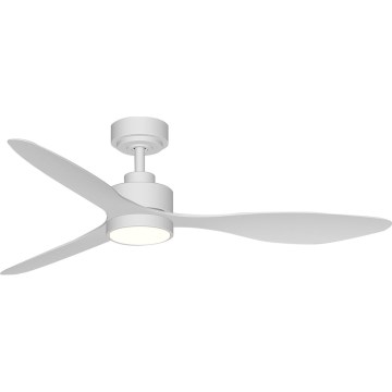 Aigostar - LED Stmievateľný stropný ventilátor LED/20W/230V 2700-6500K 132cm biela + diaľkové ovládanie