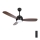 Aigostar - LED Stmievateľný stropný ventilátor LED/24W/230V 2700-6500K 106,6 cm + diaľkové ovládanie