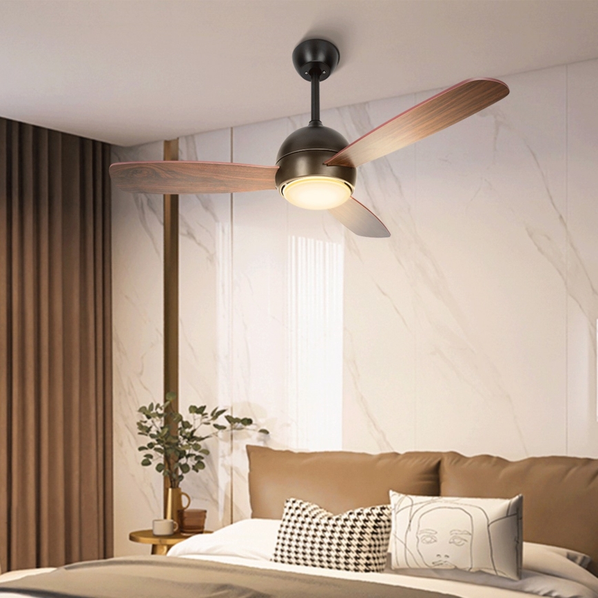 Aigostar - LED Stmievateľný stropný ventilátor LED/24W/230V 2700-6500K 106,6 cm + diaľkové ovládanie