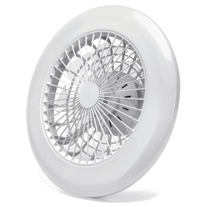 Aigostar - LED Stmievateľný stropný ventilátor LED/40W/230V 2700-6500K pr. 49 cm + diaľkové ovládanie biela
