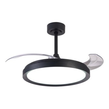 Aigostar - LED Stmievateľný stropný ventilátor LED/50W/230V 2700-6500K 106cm čierna + diaľkové ovládanie