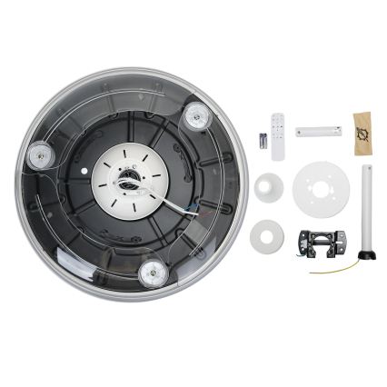 Aigostar - LED stmievateľný stropný ventilátor LED/50W/230V 2700-6500K pr. 106cm biela + diaľkové ovládanie