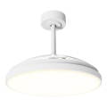 Aigostar - LED stmievateľný stropný ventilátor LED/50W/230V 2700-6500K pr. 106cm biela + diaľkové ovládanie