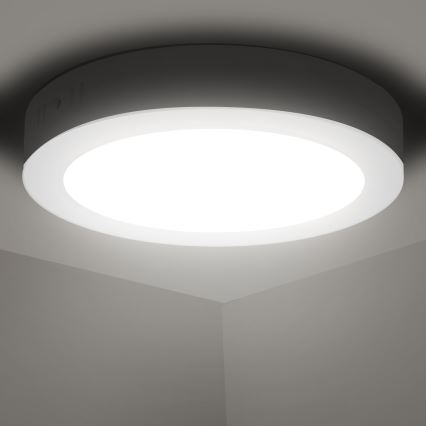 Aigostar - LED Stropné prisadené svietidlo LED/12W/230V pr. 17,4 cm 4000K biela