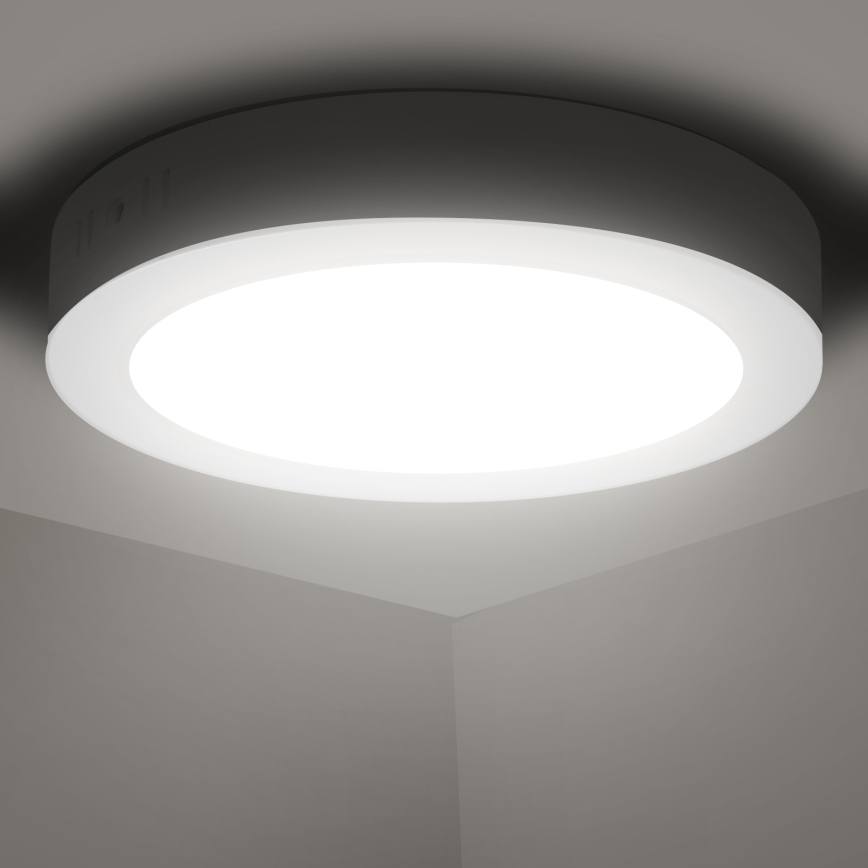 Aigostar - LED Stropné prisadené svietidlo LED/12W/230V pr. 17,4 cm 4000K biela