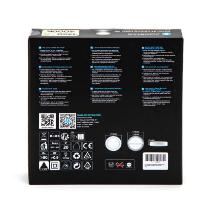 Aigostar - LED Stropné prisadené svietidlo LED/12W/230V pr. 17,4 cm 4000K biela