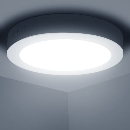 Aigostar - LED Stropné prisadené svietidlo LED/12W/230V pr. 17,4 cm 6500K biela