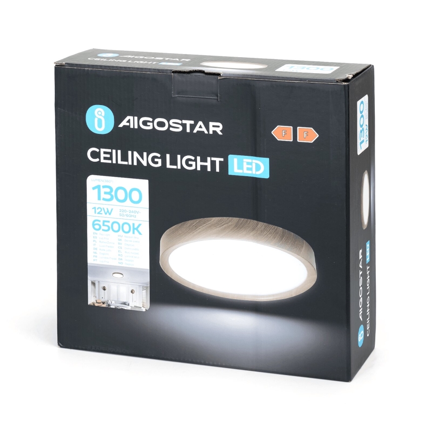 Aigostar - LED Stropné svietidlo LED/12W/230V 6500K pr. 26,3 cm