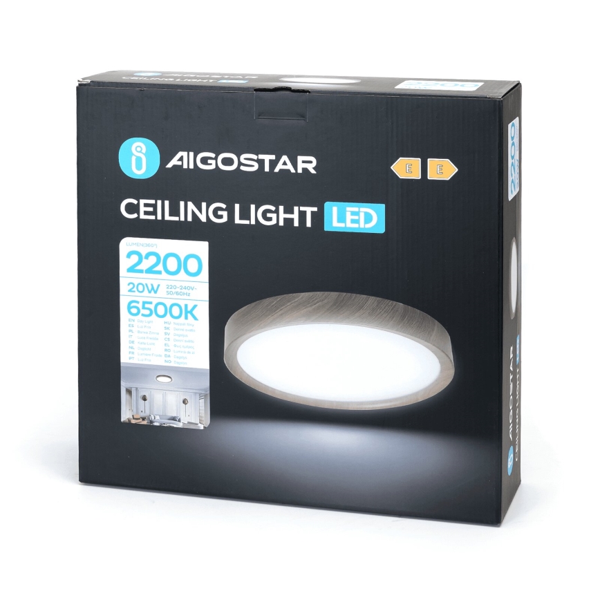 Aigostar - LED Stropné svietidlo LED/20W/230V 6500K pr. 33,7 cm