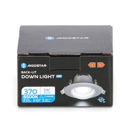 Aigostar - LED Stropné svietidlo LED/5W/230V 6500K pr. 8,5 cm biele
