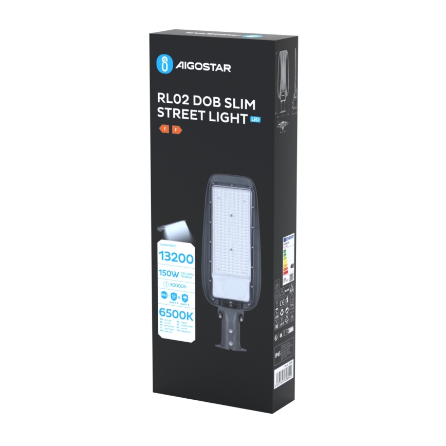 Aigostar - LED uličné svietidlo SLIM LED/150W/230V 6500K IP65