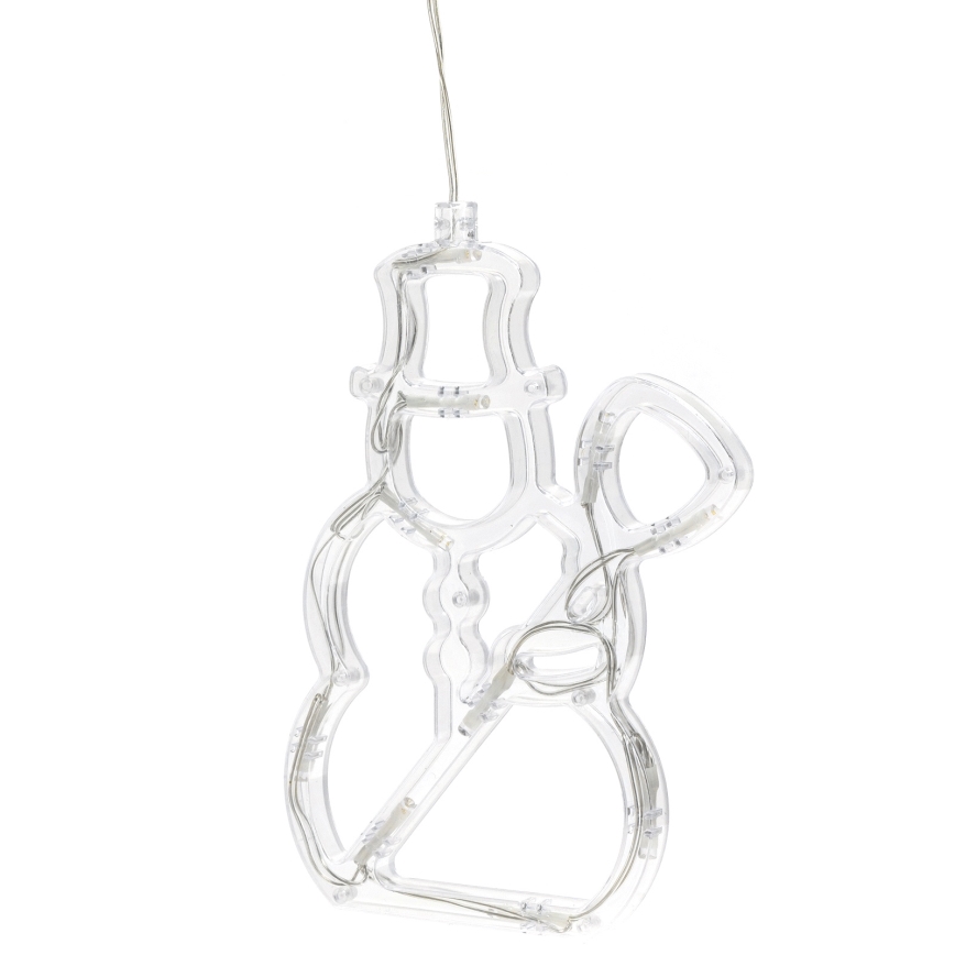 Aigostar - LED Vianočná dekorácia 10xLED/3xAAA snehuliak 20,5 cm