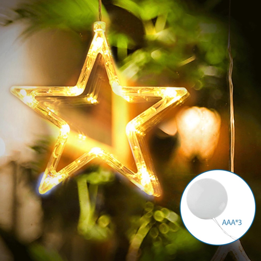 Aigostar - LED Vianočná dekorácia LED/3xAAA hviezda 19cm