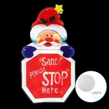 Aigostar - LED Vianočná dekorácia LED/3xAAA Santa so značkou 45cm
