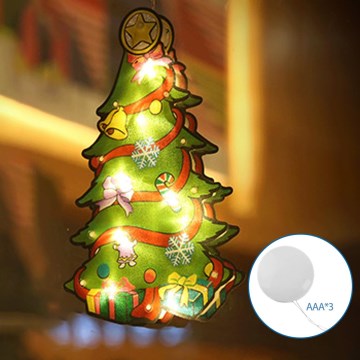 Aigostar - LED Vianočná dekorácia LED/3xAAA stromček 15cm