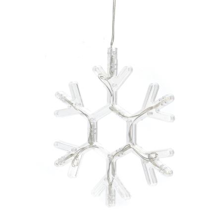 Aigostar - LED Vianočná dekorácia LED/3xAAA teplá biela vločka 19cm