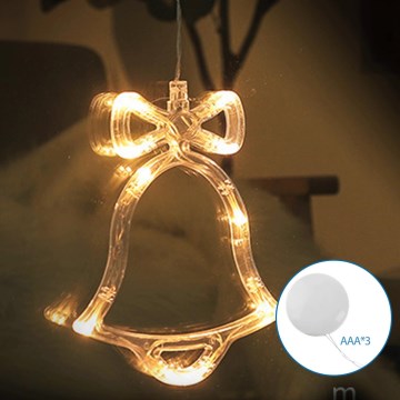 Aigostar - LED Vianočná dekorácia LED/3xAAA zvonček 18cm