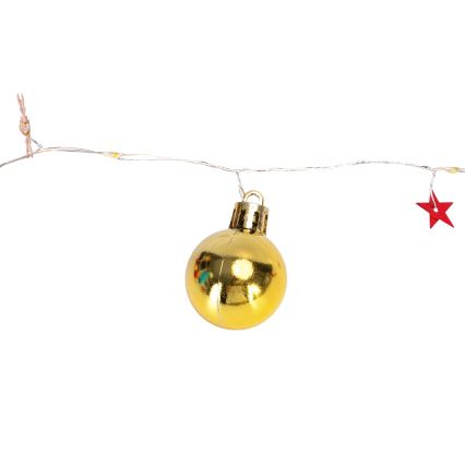 Aigostar - LED vianočná reťaz 20xLED/3xAA 2m teplá biela