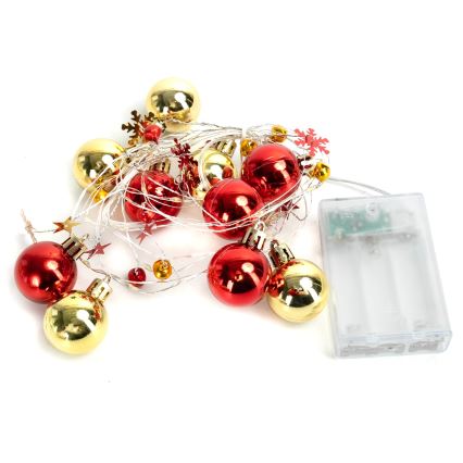 Aigostar - LED vianočná reťaz 20xLED/3xAA 2m teplá biela