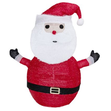 Aigostar - LED vianočná vonkajšia dekorácia 50xLED/3xAA 0,7m IP44 studené svetlo Santa Claus