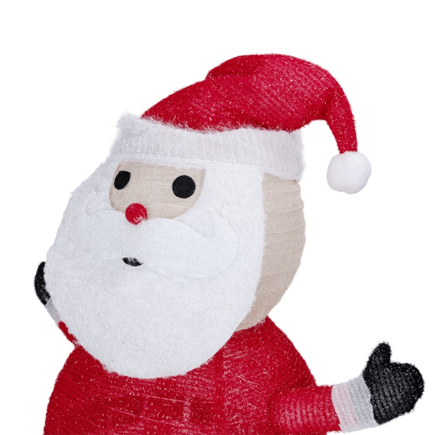 Aigostar - LED vianočná vonkajšia dekorácia 50xLED/3xAA 0,7m IP44 studené svetlo Santa Claus