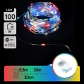 Aigostar - LED Vianočný reťaz 100xLED/3xAA 10,3m viacfarebný