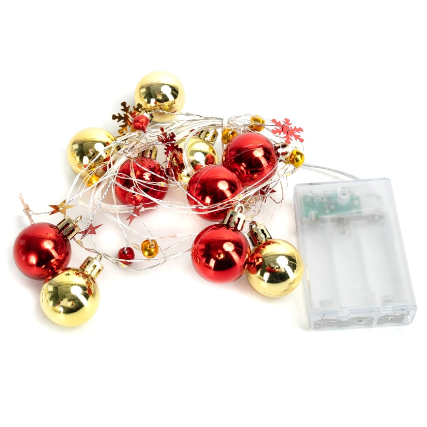 Aigostar - LED vianočný reťaz 20xLED/3xAA 2m teplá biela